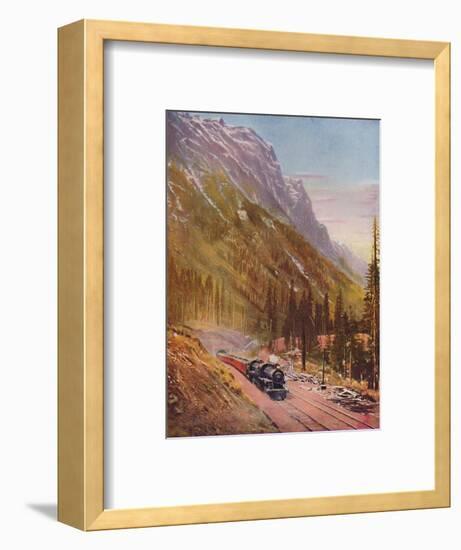 'Connaught Tunnel, in the Selkirk Mountains. Canadian Pacific Railway', 1926-Unknown-Framed Giclee Print