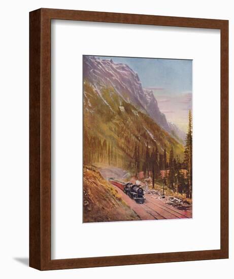 'Connaught Tunnel, in the Selkirk Mountains. Canadian Pacific Railway', 1926-Unknown-Framed Giclee Print