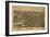 Conneaut, Ohio - Panoramic Map-Lantern Press-Framed Art Print