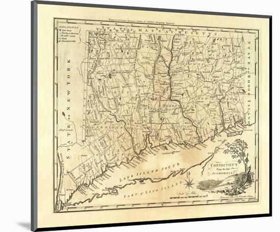 Connecticut, c.1795-Mathew Carey-Mounted Art Print