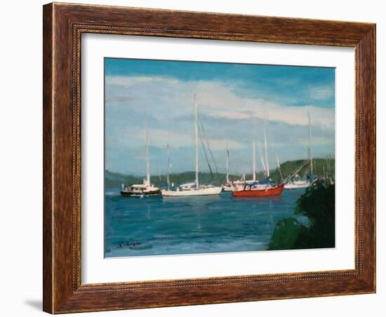 Connecticut Coast-Stephen Calcasola-Framed Art Print