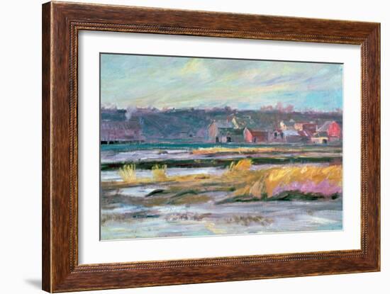 Connecticut Marshes, C1868-1917-Walter Clark-Framed Giclee Print