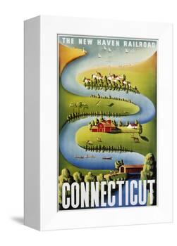 Connecticut Poster-Ben Nason-Framed Premier Image Canvas