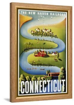 Connecticut Poster-Ben Nason-Framed Premier Image Canvas