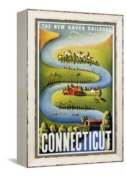 Connecticut Poster-Ben Nason-Framed Premier Image Canvas