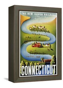 Connecticut Poster-Ben Nason-Framed Premier Image Canvas