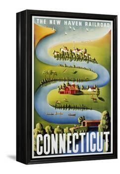 Connecticut Poster-Ben Nason-Framed Premier Image Canvas