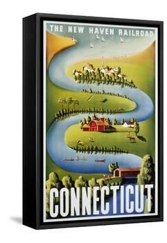 Connecticut Poster-Ben Nason-Framed Premier Image Canvas
