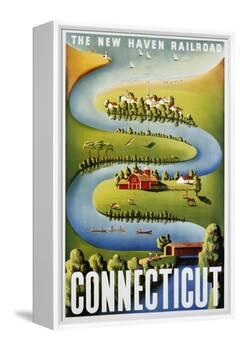 Connecticut Poster-Ben Nason-Framed Premier Image Canvas