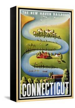Connecticut Poster-Ben Nason-Framed Premier Image Canvas