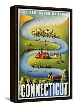 Connecticut Poster-Ben Nason-Framed Premier Image Canvas
