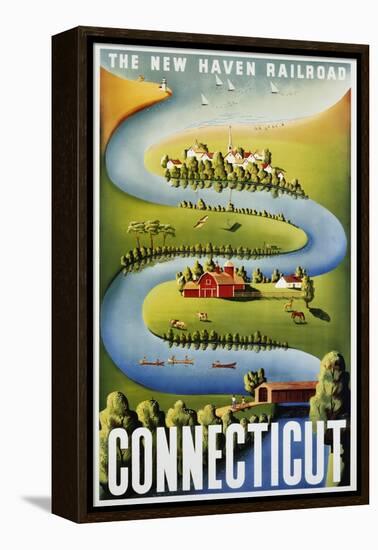 Connecticut Poster-Ben Nason-Framed Premier Image Canvas