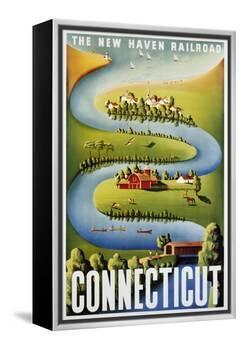 Connecticut Poster-Ben Nason-Framed Premier Image Canvas