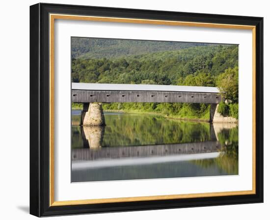 Connecticut River Between Windsor, Vermont and Cornish, New Hampshire, Usa-Jerry & Marcy Monkman-Framed Photographic Print
