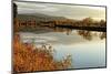 Connecticut River Tranquil Autumn Scenic Vista-George Oze-Mounted Photographic Print