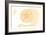 Connecticut - Sand Dollar - Yellow - Coastal Icon-Lantern Press-Framed Art Print