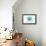 Connecticut - Scallop Shell - Teal - Coastal Icon-Lantern Press-Framed Stretched Canvas displayed on a wall