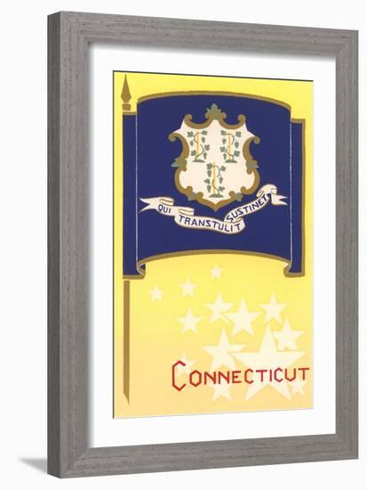 Connecticut State Flag-null-Framed Art Print