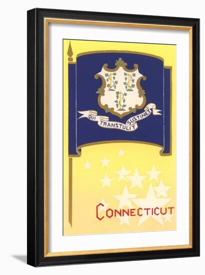 Connecticut State Flag-null-Framed Art Print