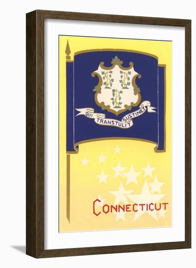 Connecticut State Flag-null-Framed Art Print