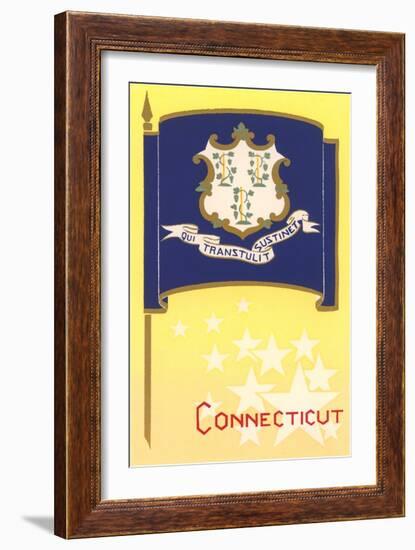 Connecticut State Flag-null-Framed Art Print