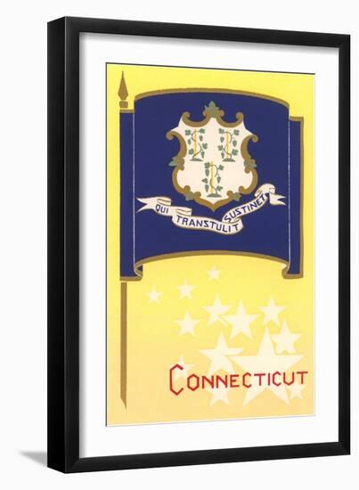 Connecticut State Flag-null-Framed Art Print