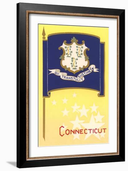 Connecticut State Flag-null-Framed Art Print