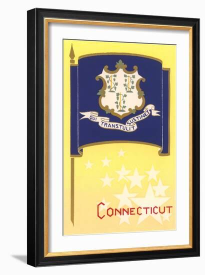 Connecticut State Flag-null-Framed Art Print