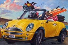 Sunup Surfdogs-Connie R. Townsend-Art Print