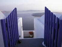 View Toward Caldera, Imerovigli, Santorini, Greece-Connie Ricca-Photographic Print