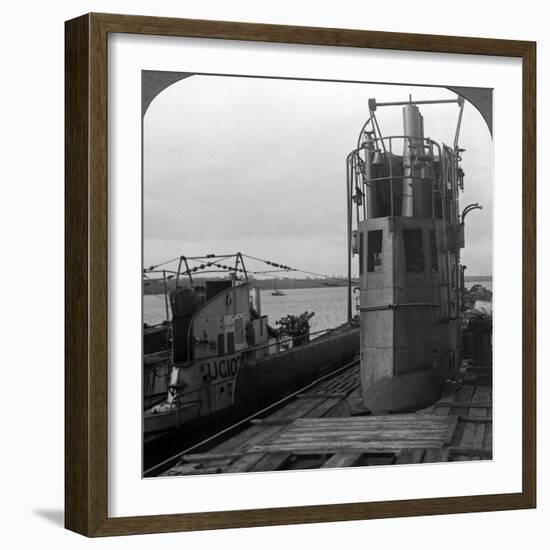 Conning Tower of a Mine-Laying German U-Boat, World War I, 1914-1918-null-Framed Photographic Print