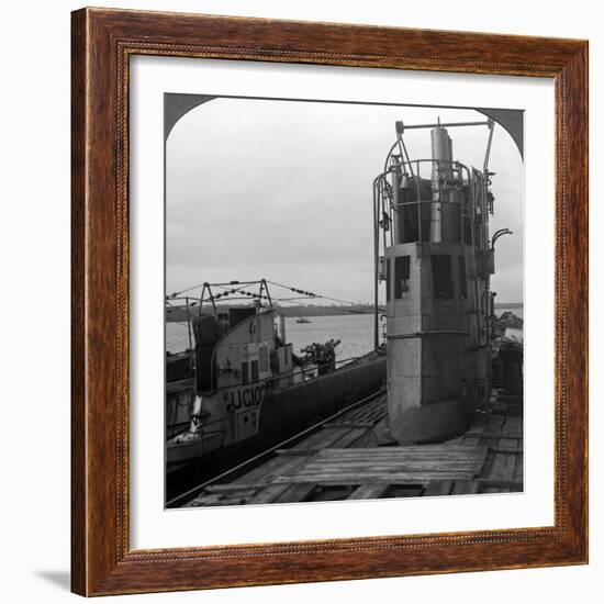 Conning Tower of a Mine-Laying German U-Boat, World War I, 1914-1918-null-Framed Photographic Print