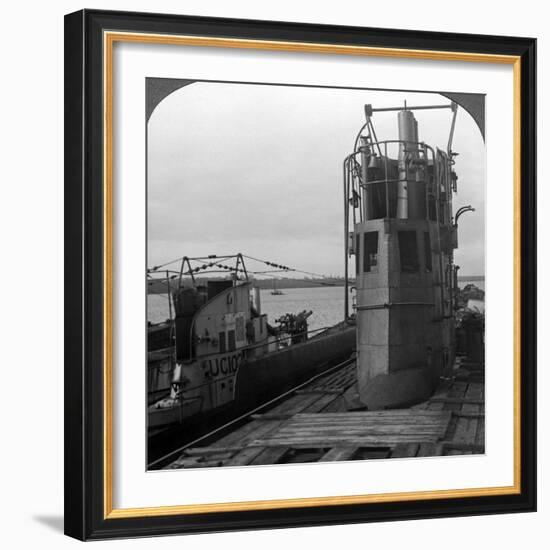 Conning Tower of a Mine-Laying German U-Boat, World War I, 1914-1918-null-Framed Photographic Print