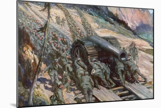 Conquering the Mountains, Italy, World War I-Cyrus Cuneo-Mounted Giclee Print