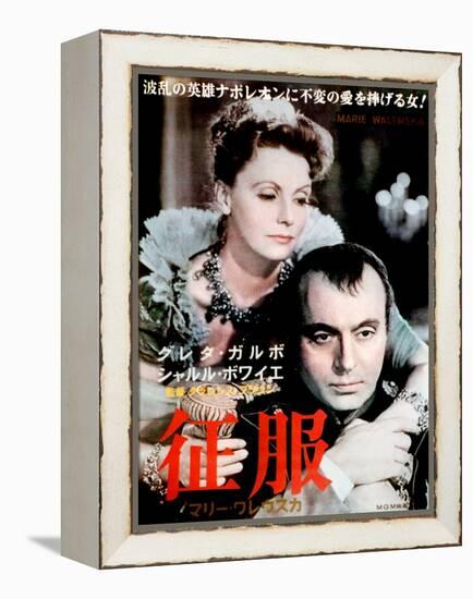 Conquest, (AKA Marie Walewska), from Left: Greta Garbo, Charles Boyer, 1937-null-Framed Stretched Canvas