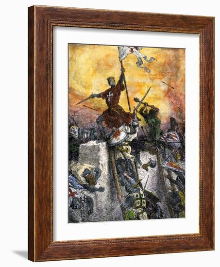 Conquest of Constantinople During the Fourth Crusade, 1204-null-Framed Giclee Print