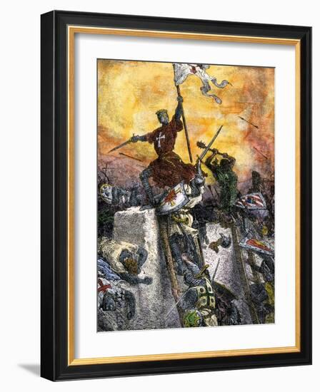 Conquest of Constantinople During the Fourth Crusade, 1204-null-Framed Giclee Print
