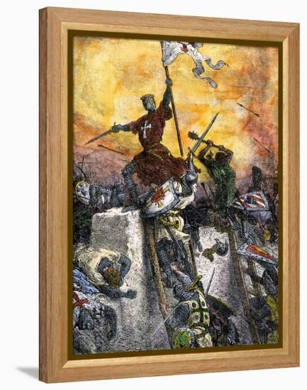 Conquest of Constantinople During the Fourth Crusade, 1204-null-Framed Premier Image Canvas