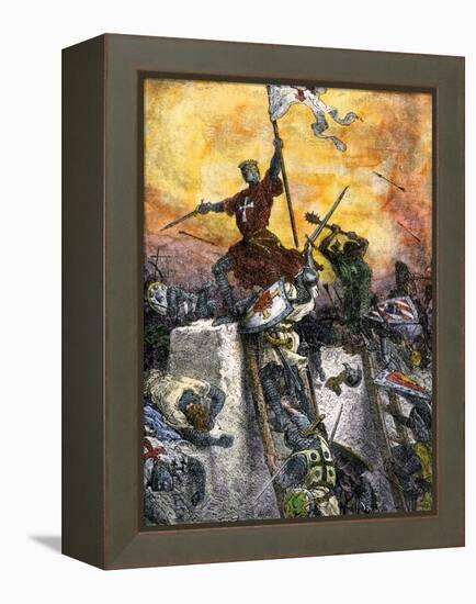 Conquest of Constantinople During the Fourth Crusade, 1204-null-Framed Premier Image Canvas