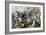 Conquest of the Aztec Capital Tenochtitlan by the Spanish Army of Hernando Cortes, c.1500-null-Framed Giclee Print