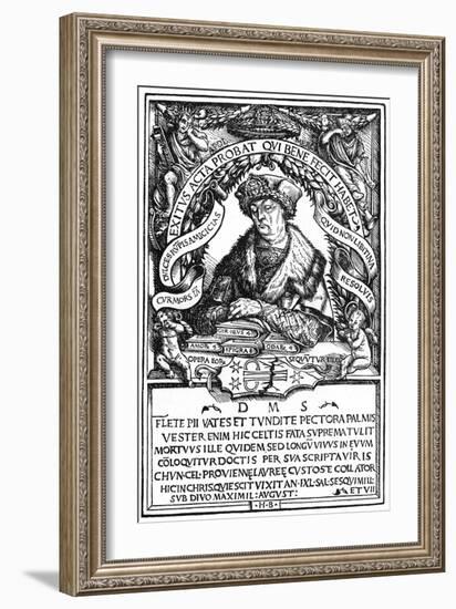 Conrad Celtes-Hans Burgkmair-Framed Art Print