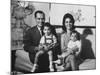 Conrad Hilton II and Family at their Home in Beverly Hills-Allan Grant-Mounted Premium Photographic Print