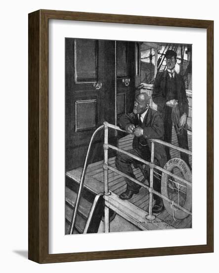 Conrad, Typhoon, on Deck-Maurice Greiffenhagen-Framed Art Print