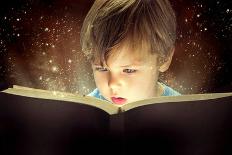 Child Opened a Magic Book-conrado-Photographic Print