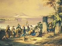 Capri, Ponte Di Tiberio (Oil on Canvas)-Consalvo Carelli-Giclee Print