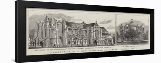 Consecration of a New Cathedral at Lahore, Punjaub, India-null-Framed Giclee Print