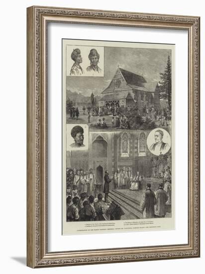 Consecration of the Bishop Patteson Memorial Church (St Barnabas), Norfolk Island-null-Framed Giclee Print