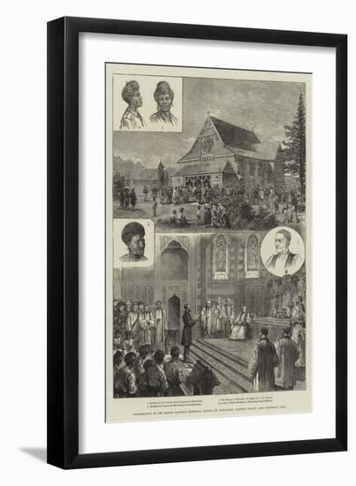 Consecration of the Bishop Patteson Memorial Church (St Barnabas), Norfolk Island-null-Framed Giclee Print