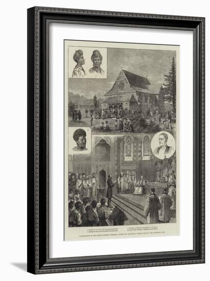 Consecration of the Bishop Patteson Memorial Church (St Barnabas), Norfolk Island-null-Framed Giclee Print