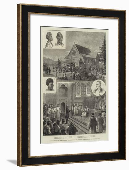 Consecration of the Bishop Patteson Memorial Church (St Barnabas), Norfolk Island-null-Framed Giclee Print